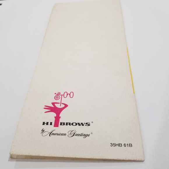 1970 Hi Brows American Grettings Funky Cool Card - Picture 6 of 8